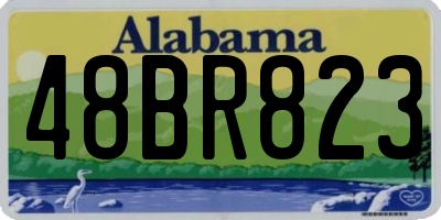 AL license plate 48BR823