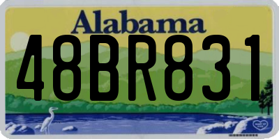 AL license plate 48BR831