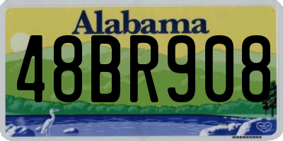 AL license plate 48BR908