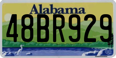 AL license plate 48BR929