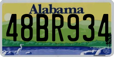 AL license plate 48BR934