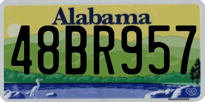 AL license plate 48BR957