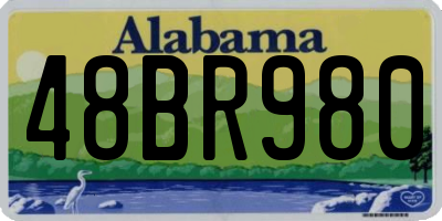 AL license plate 48BR980