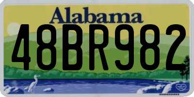 AL license plate 48BR982
