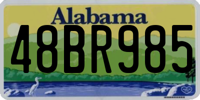 AL license plate 48BR985