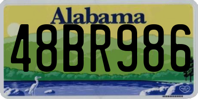 AL license plate 48BR986
