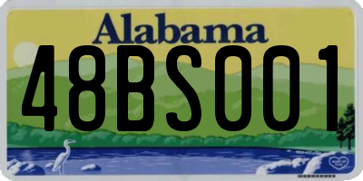 AL license plate 48BS001