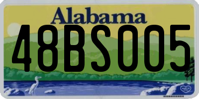 AL license plate 48BS005