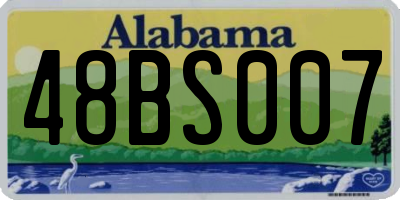 AL license plate 48BS007