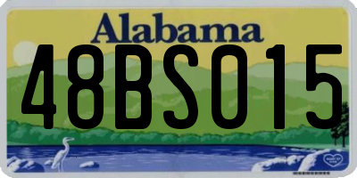 AL license plate 48BS015