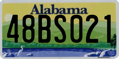 AL license plate 48BS021