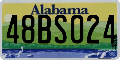 AL license plate 48BS024
