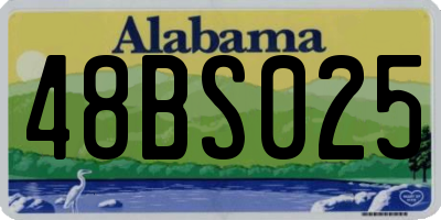 AL license plate 48BS025