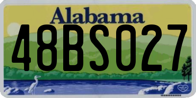 AL license plate 48BS027