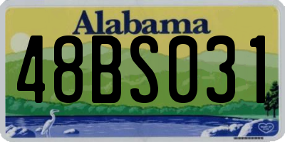 AL license plate 48BS031