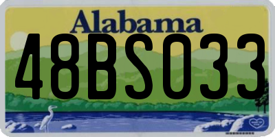 AL license plate 48BS033