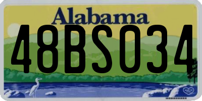 AL license plate 48BS034