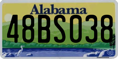 AL license plate 48BS038