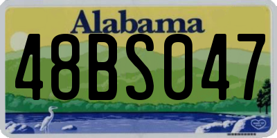AL license plate 48BS047