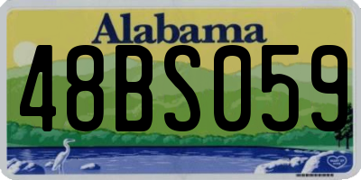 AL license plate 48BS059