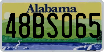 AL license plate 48BS065