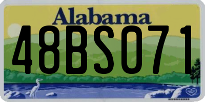 AL license plate 48BS071