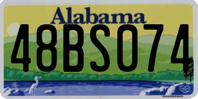 AL license plate 48BS074