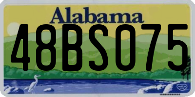 AL license plate 48BS075