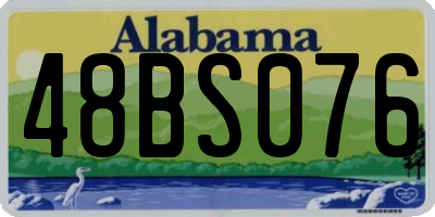 AL license plate 48BS076