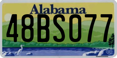 AL license plate 48BS077