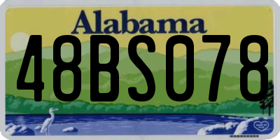 AL license plate 48BS078