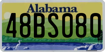 AL license plate 48BS080