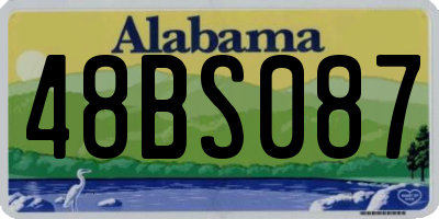 AL license plate 48BS087