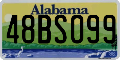 AL license plate 48BS099