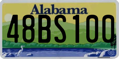AL license plate 48BS100