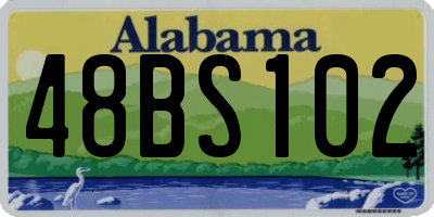 AL license plate 48BS102
