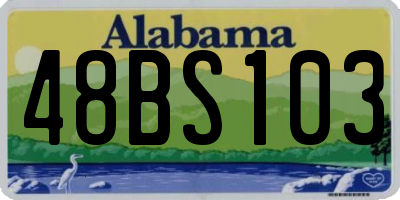 AL license plate 48BS103