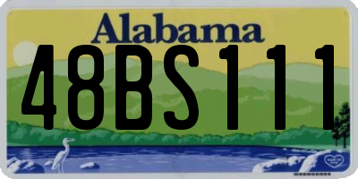 AL license plate 48BS111