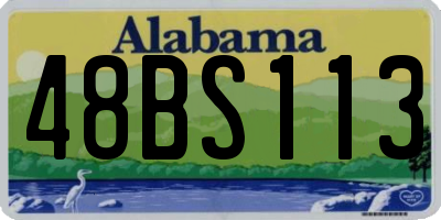 AL license plate 48BS113