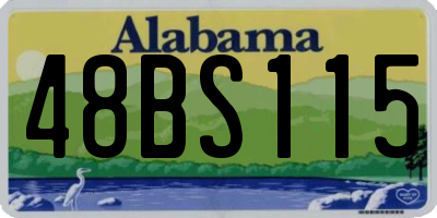 AL license plate 48BS115