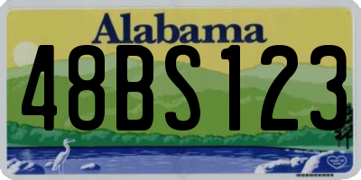 AL license plate 48BS123