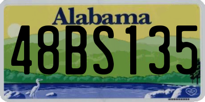 AL license plate 48BS135