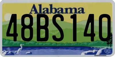 AL license plate 48BS140