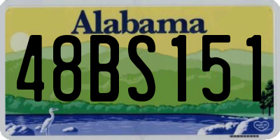 AL license plate 48BS151