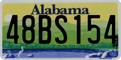 AL license plate 48BS154