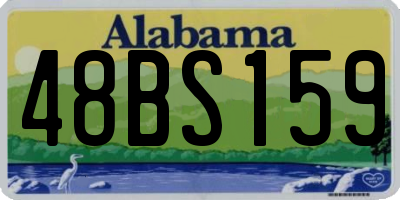 AL license plate 48BS159