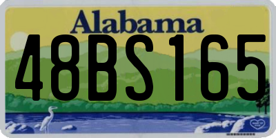 AL license plate 48BS165