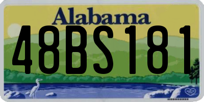 AL license plate 48BS181