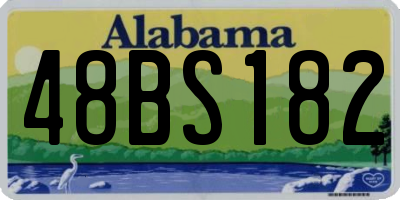 AL license plate 48BS182