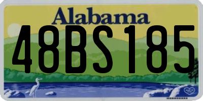 AL license plate 48BS185